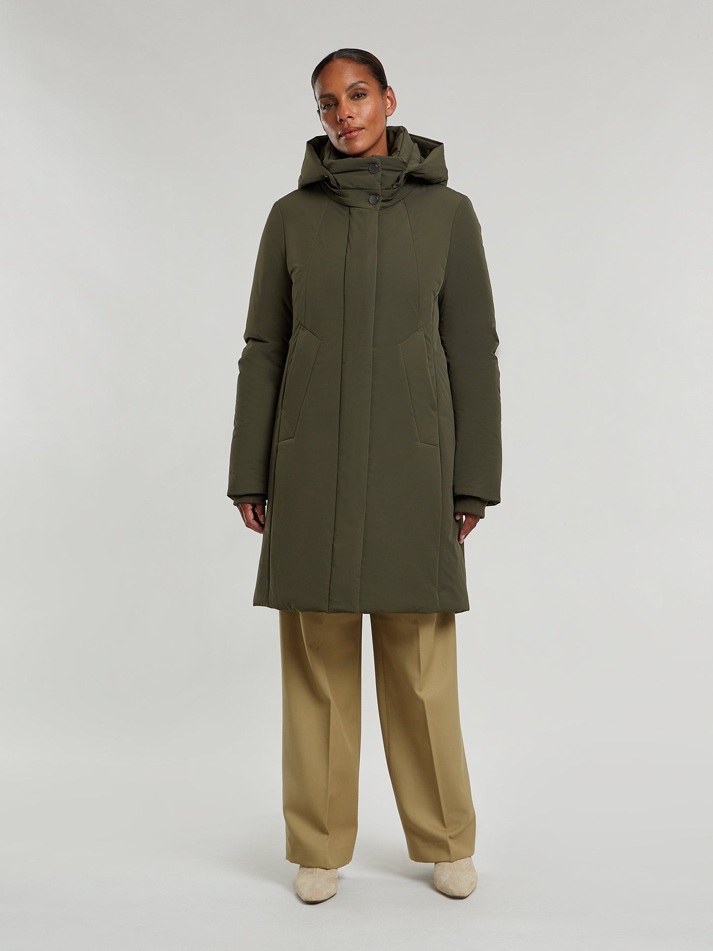 Alexandra coat - Dark Olive