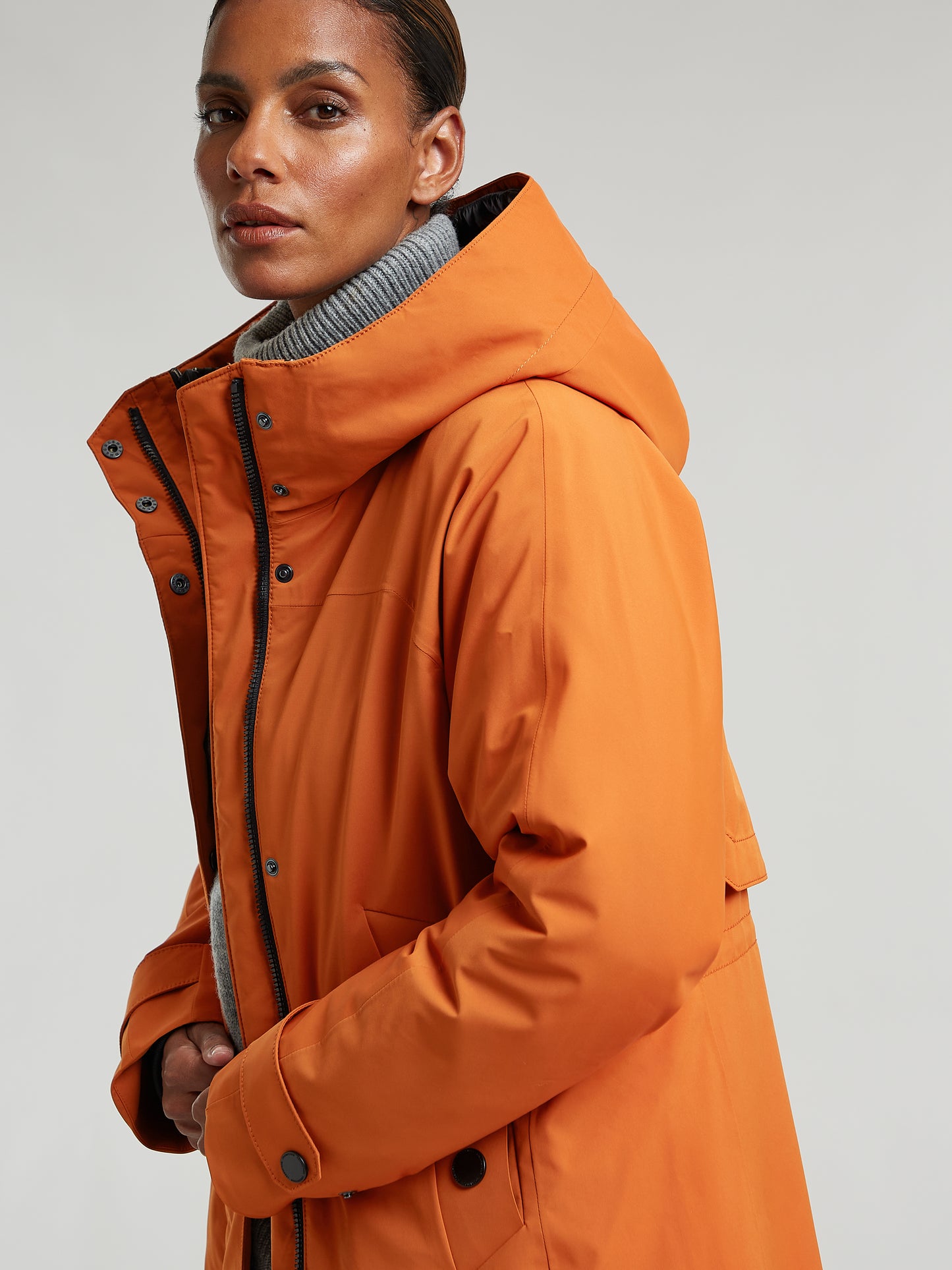 Enite rainwear coat - Burnt Orange