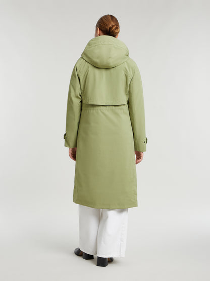 Enite rainwear coat - Sage Clay