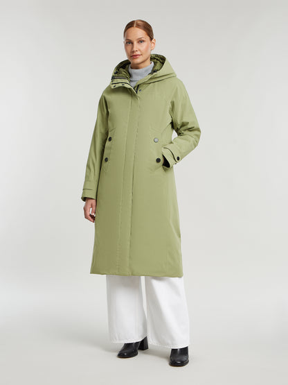 Enite rainwear coat - Sage Clay