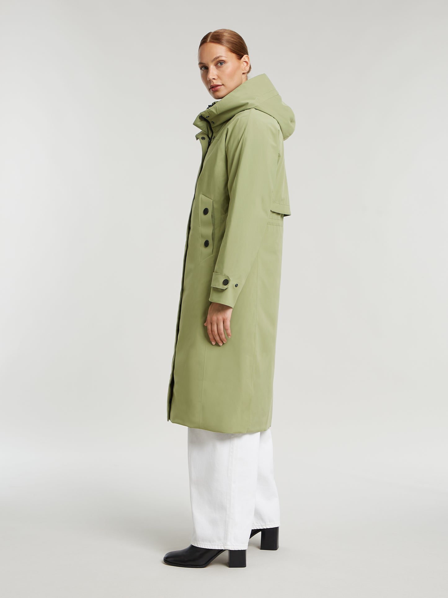 Enite rainwear coat - Sage Clay