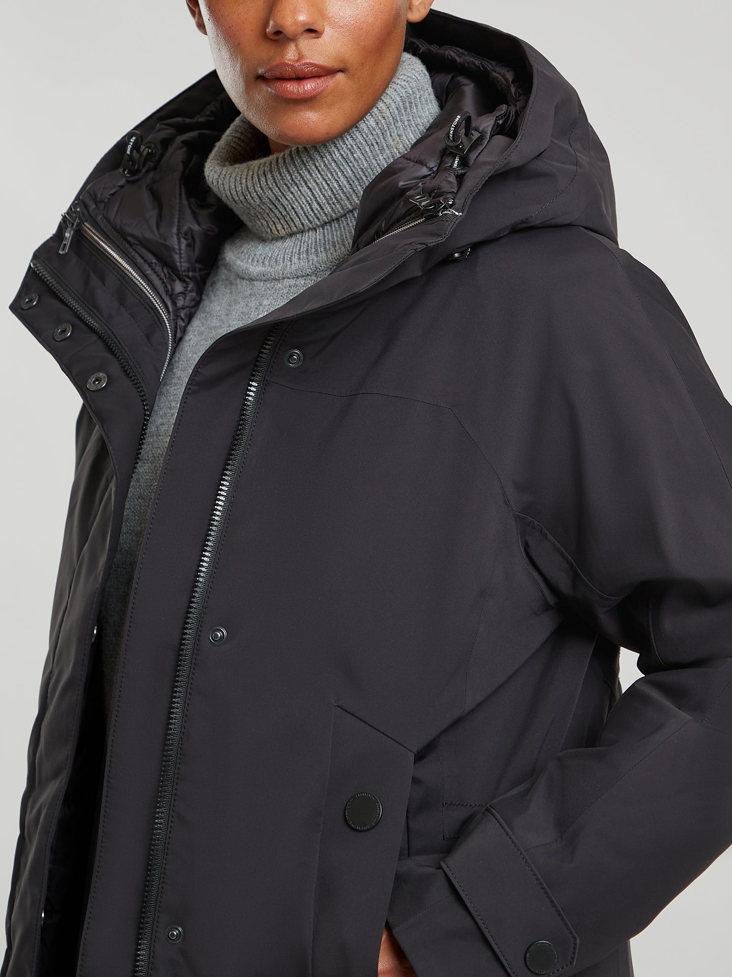 Enite rainwear coat - Black