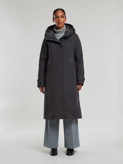 Enite rainwear coat - Black