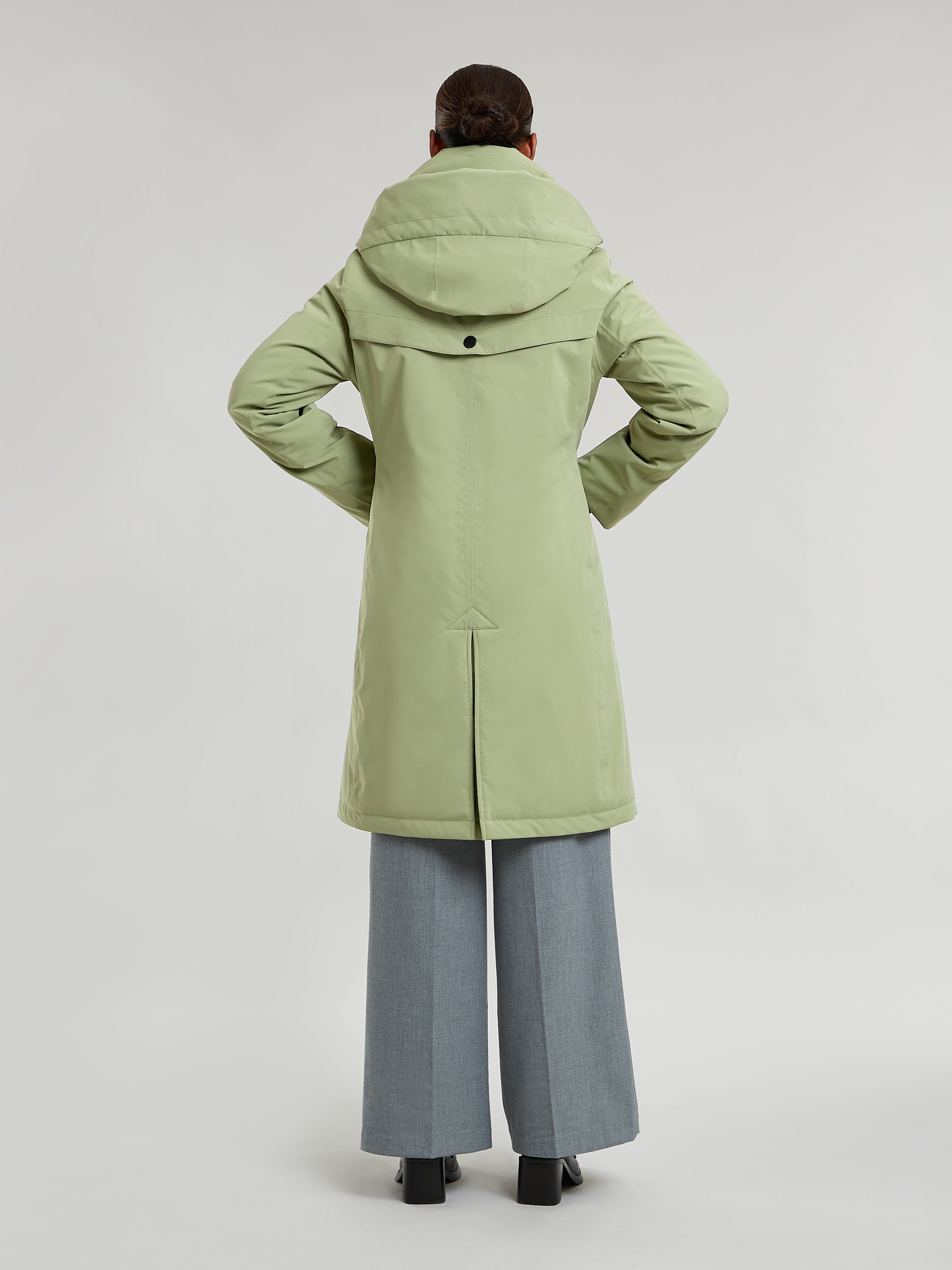 Evanna rainwear coat Creenstone