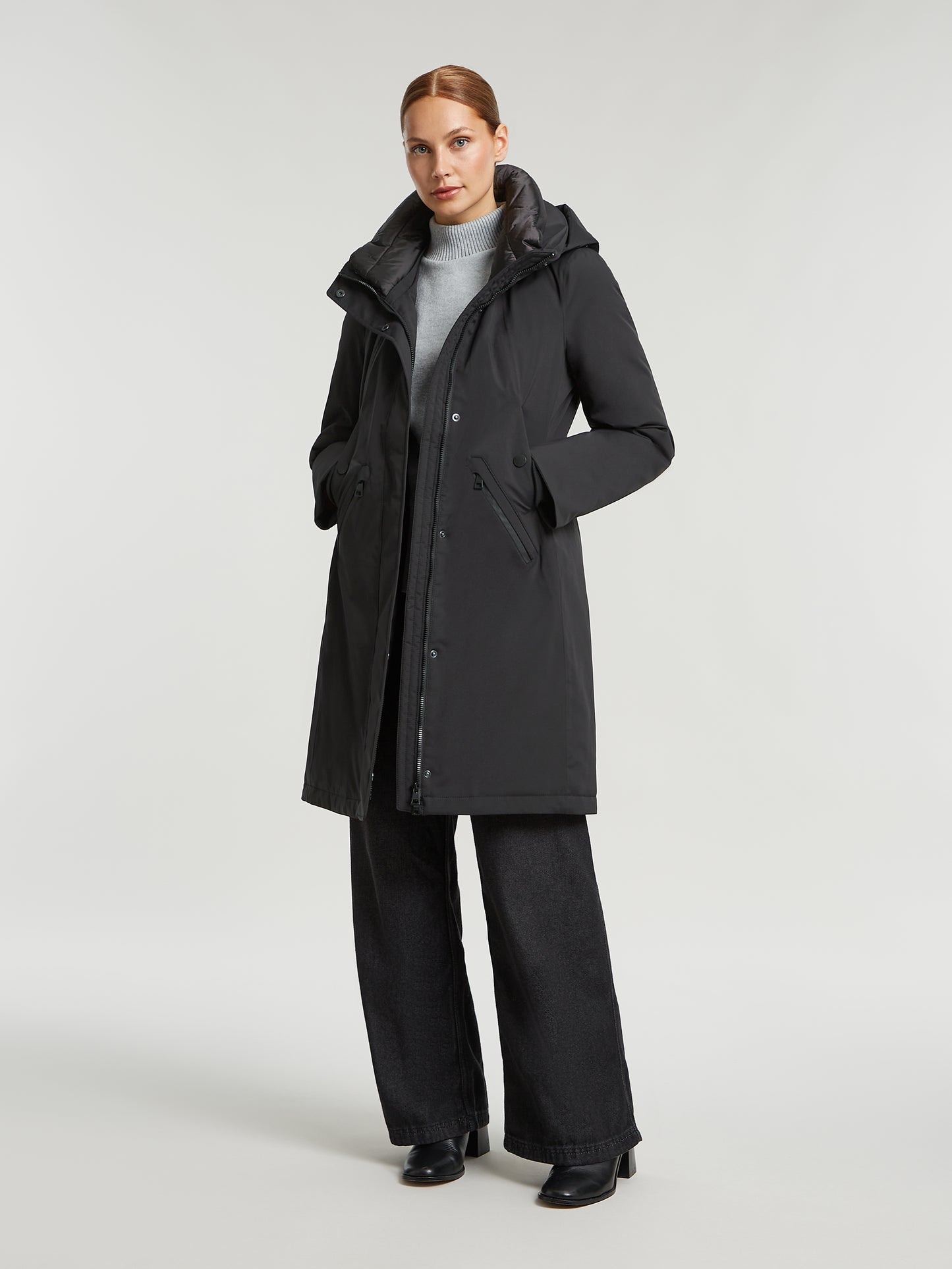 Evanna rainwear coat - Black