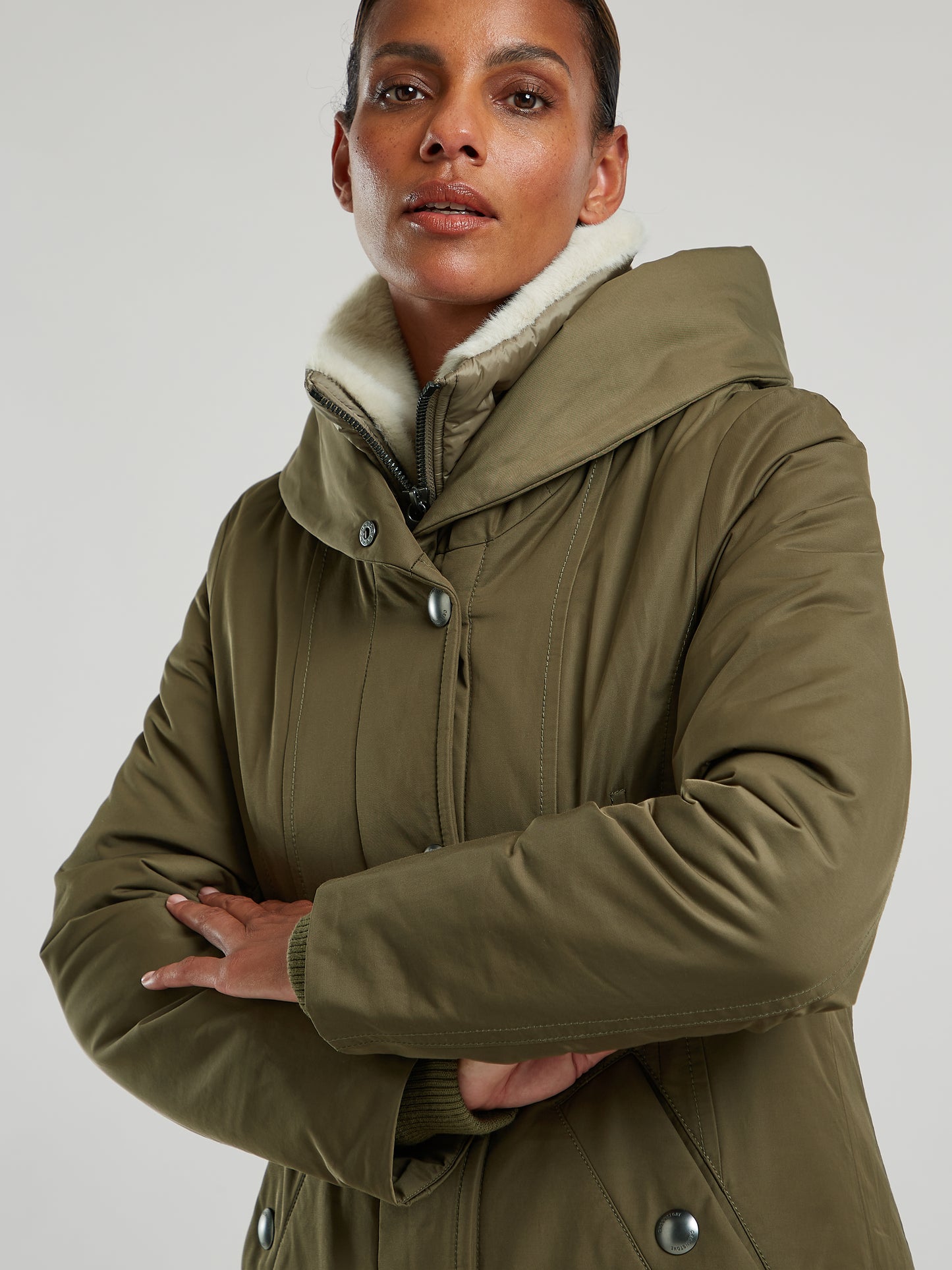 Vika coat - Green Clay