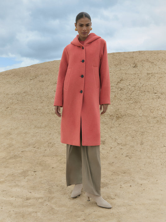 Kate coat - Coral Crush